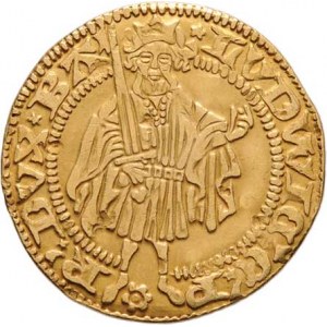 Pfalz, Ludvík III., 1410 - 1436, Goldgulden b.l., Wachenheim, stojící kníže, opis /