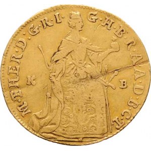 Marie Terezie, 1740 - 1780, Dukát 1765 KB, Kremnica, N.71, Husz.1652, 3.328g,
