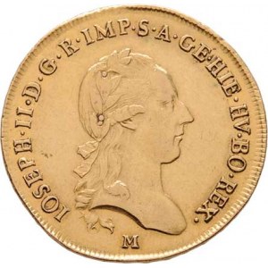 Josef II., ( 1765 - ) 1780 - 1790, Sovráno 1786 M, Milán, P.21, KM.33, 11.076g, nep.hr.,