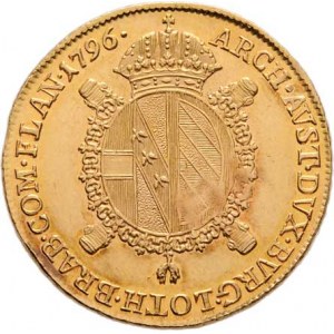 František II., 1792 - 1835, Sovráno 1796 B, Kremnica, 11.098g, nep.vada razidla,