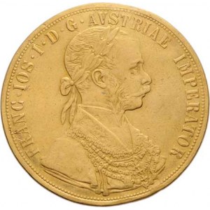František Josef I., 1848 - 1916, 4 Dukát 1913, 13.594g, dr.hr., dr.rysky, patina