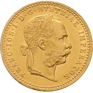 František Josef I., 1848 - 1916, Dukát 1872, 3.470g, dr.hr., dr.rysky, pěkná patina