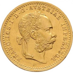 František Josef I., 1848 - 1916, Dukát 1908, 3.482g, hrany, rysky