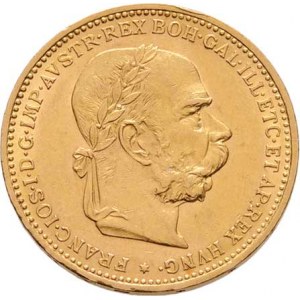František Josef I., 1848 - 1916, 20 Koruna 1901 (pouze 49.000 ks), 6.778g, nep.hr.,