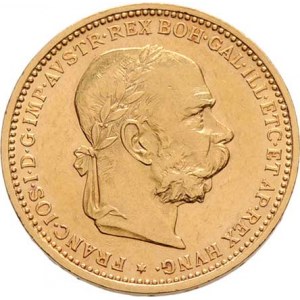 František Josef I., 1848 - 1916, 20 Koruna 1902, 6.760g, nep.hr., nep.rysky, pěkná