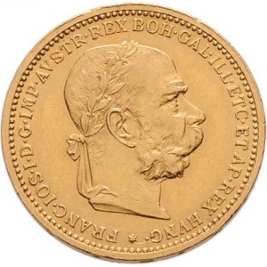 František Josef I., 1848 - 1916, 20 Koruna 1905, 6.767g, dr.hr., dr.rysky, pěkná