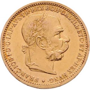 František Josef I., 1848 - 1916, 20 Koruna 1905, 6.765g, nep.hr., nep.rysky, pěkná