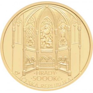 Česká republika, 1993 -, 5000 Koruna 2016 - Hrad Bezděz (Au999, 15.55g,