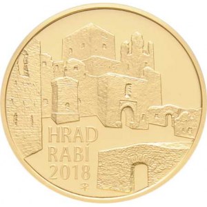 Česká republika, 1993 -, 5000 Koruna 2018 - Hrad Rabí (Au999, 15.55g,