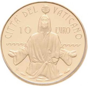 Vatikán, František, 2013 -, 10 Euro 2013 R - Křest (Au917, 3.0g, pouze 2.800 ks),