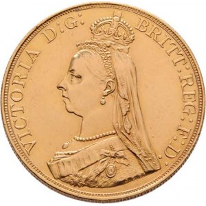 Velká Británie, Victoria, 1837 - 1901, 5 Libra 1887, KM.769 (pouze 54.000 ks), 39.897g,