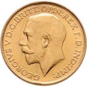 Jižní Afrika, George V., 1910 - 1936, Libra 1926 SA, Pretoria, KM.21 (Au917), 7.980g,
