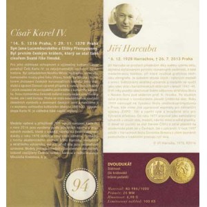 Česká republika, 1993 -, Harcuba - 700 let narození Karla IV. 1978 / 2016 -
