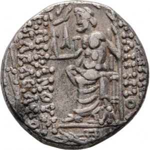 Syrie, Philippos Philadelphos, 93 - 83 př.Kr., AR Tetradrachma, portrét zprava / sedící Zeus