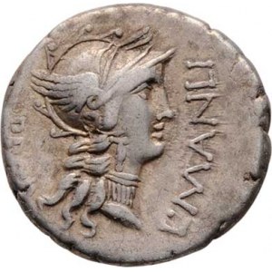 L.Cornelius Sulla a L.Manlius Torquatus, 82 př.Kr., AR Denár, Hlava Romy, nápis MANLI.PRO.Q.