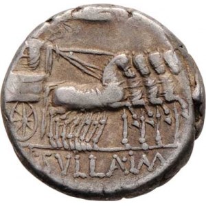 L.Cornelius Sulla a L.Manlius Torquatus, 82 př.Kr., AR Denár, Hlava Romy, nápis MANLI.PRO.Q.