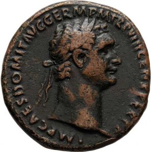 Domitianus, 81 - 96, AE As, Rv:COS.XIIII.LVD.SAEC.FEC.S.C., Domitian