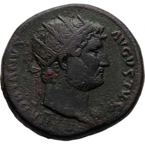 Hadrianus, 117 - 138, AE Dupondius, Rv:COS.III.S.C., Aequitas zleva,