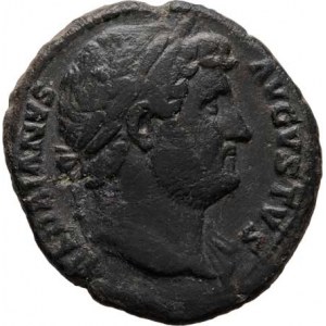 Hadrianus, 117 - 138, AE As, Rv:SALVS.AVGVSTI.COS.III.S.C., stojící