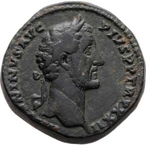 Antoninus Pius, 138 - 161, AE Sestercius, Rv:FORTVNA.OPSEQVENS.COS.III.S.C.,