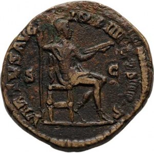 Commodus, 177 - 192, AE Dupondius, Rv:VIRTVS.AVG.IMP.III.COS.II.P.P.S.C.