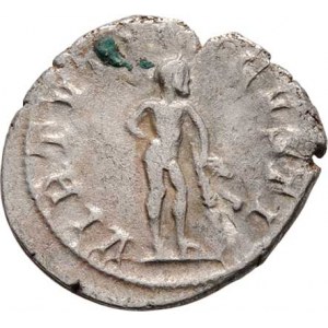 Gordianus III., 238 - 244, AR Denár, Rv:VIRTVTI.AVGVSTI., stojící Hercules,