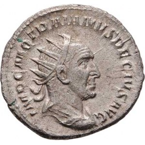 Traianus Decius, 249 - 251, AR Antoninianus, Rv:VBERITAS.AVG., stoj. Uberitas,