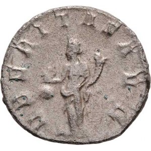 Traianus Decius, 249 - 251, AR Antoninianus, Rv:VBERITAS.AVG., stoj. Uberitas,
