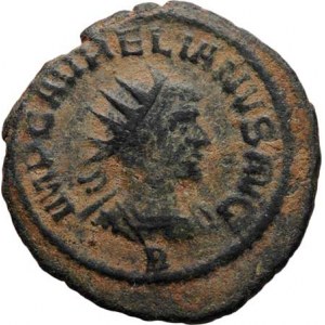 Aurelianus a Vabalathus, 270 - 271, AE Antoninianus, IMP.C.AVRELIANVS.AVG. hlava zprava