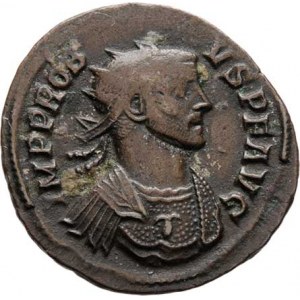 Probus, 276 - 282, AE Antoninianus, Rv:ADVENTVS.AVG., císař na koni,