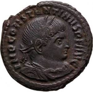 Constantinus I., 307 - 337, AE Follis, Rv:SOLI.INVICTO.COMITI., RIC.7.19,