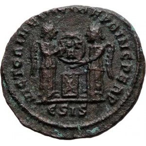 Constantinus I., 307 - 337, AE3, Rv:VICTORIAE.LAETAE.PRINC.PERP., RIC.7.53,