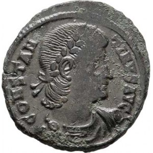 Constantinus II., 337 - 340, AE3/4, Rv:GLORIA.EXERCITVS., standarta, RIC.8.41,