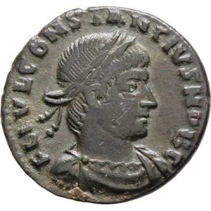 Constantius II. - jako césar, 324 - 337, AE3/4, Rv:GLORIA.EXERCITVS., S.3886, RIC.7.366,