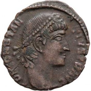 Constantius II., 337 - 361, AE4, Rv:VOT.XX.MVLT.XXX. ve věnci, RIC.8.113,