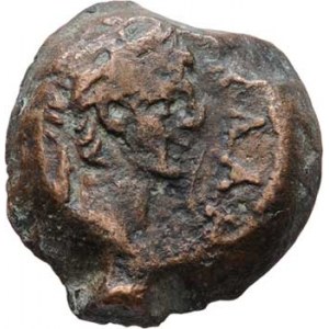 Claudius, Egypt, Alexandria, AE Dichalkon, 14mm, rok 11 (= 50/51), krokodýl