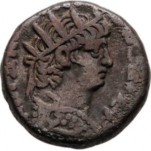 Nero, Egypt, Alexandria, Bil.tetradrachma, rok 13 (= 66/67), hlava Romy