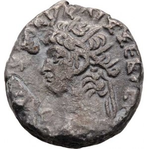 Nero a Divus Augustus, Egypt, Alexandria, Bil. tetradrachma, rok 13 (= 66/67), hlava Augusta