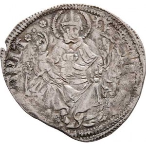Itálie - Pavia, Galleazo II. Visconti, 1359 - 1378, Grosso (Pegione da 1.5 Soldi) b.l., trůní
