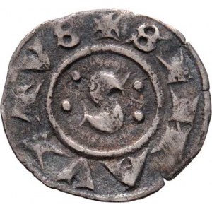 Itálie - Siena, republika, 12. - 14. století, AR Grosso b.l. - velké S, čtyři tečky, opis /