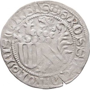 Sasko - Míšeň, Friedrich II. Dobromyslný, 1428 - 1464, Groš štítový (1441-44), Freiberg-Borne