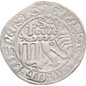 Sasko - Míšeň, Friedrich II. Dobromyslný, 1428 - 1464, Groš b.l. (1457-1462), Lipsko-Stockart