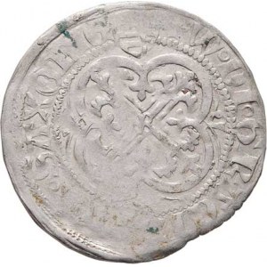 Sasko - Míšeň, Wilhelm III., 1445 - 1482, Groš routový (1466-78), Gotha-H.Erhard, Krug.1318/5