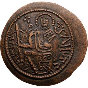 Uhry, Bela III., 1172 - 1196, AE miskov. mince byzanckého typu, Husz.72, Unger.122,
