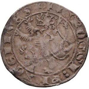 Václav II., 1283 - 1305, Pražský groš, Sm.2, Ch.5, rubní značka Ně.2, 3.513g,