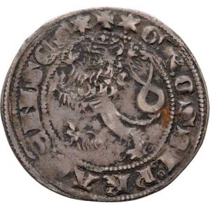 Jan Lucemburský, 1310 - 1346, Pražský groš, Cn.1, rubní značka Ně.2(?), 3.674g,