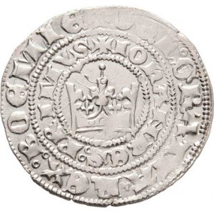Jan Lucemburský, 1310 - 1346, Pražský groš, Cn.36, 3.416g, nedor., dvojráz