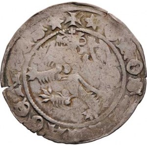 Karel IV., 1346 - 1378, Pražský groš, Ve.3b, Pinta.III.a/1 - malý křížek
