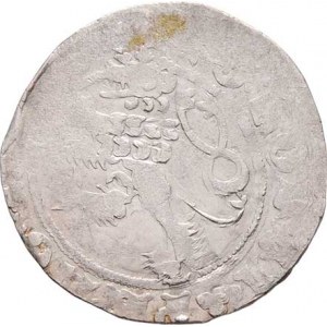 Karel IV., 1346 - 1378, Pražský groš, Ve.5a, Pinta.V.a/1, 2.885g, exc.,