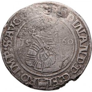 Ferdinand I., 1526 - 1564, 1/2 Tolar 1560, Jáchymov-Puellacher, J.37, MKČ.129,